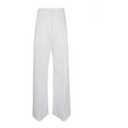 Straight Trousers Max Mara , White , Dames