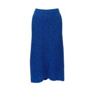 Pre-owned Polyester bottoms Balenciaga Vintage , Blue , Dames