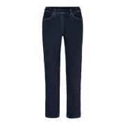 Straight Denim Broek Donkerblauw LauRie , Blue , Dames