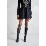 Zwarte Fleece Rok Versace Jeans Couture , Black , Dames