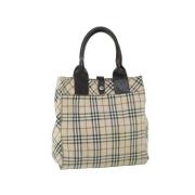 Pre-owned Canvas handbags Burberry Vintage , Beige , Dames