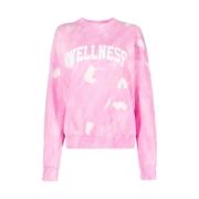 Tie-Dye Wellness Sweatshirt Sporty & Rich , Pink , Dames