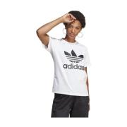 Trefoil Tee Adidas , White , Dames