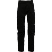 Zwarte Stretch-Katoenen Signature Broek C.p. Company , Black , Heren