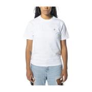 Casey Korte Mouw T-Shirt Carhartt Wip , White , Dames
