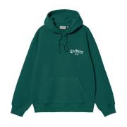 Onyx Script Hoodie Carhartt Wip , Green , Heren