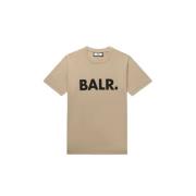 Klassieke Straight T-Shirt Balr. , Beige , Heren