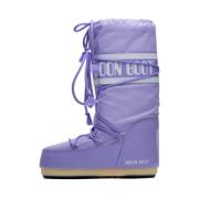 Icon Nylon Winterlaarzen Moon Boot , Purple , Dames