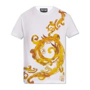 Bedrukt T-shirt Versace Jeans Couture , White , Heren