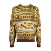 Round-neck Knitwear Kenzo , Yellow , Heren