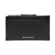 Grote Ritssluiting Kaarthouder Michael Kors , Black , Dames