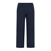 Navy Losse Crop Broek LauRie , Blue , Dames