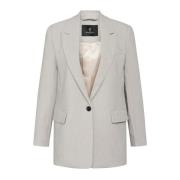 Klassieke Dames Lichtgrijze Blazer Bruuns Bazaar , Gray , Dames