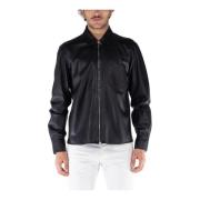 Leather Jackets Covert , Black , Heren