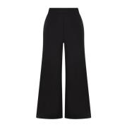 Wide Trousers Maliparmi , Black , Dames