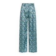 Wide Trousers Maliparmi , Blue , Dames