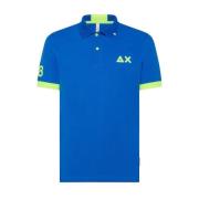 Stijlvolle katoenen poloshirt Sun68 , Blue , Heren