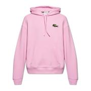Sweatshirt met patch Lacoste , Pink , Heren