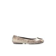 Minnie leren balletflats Tory Burch , Beige , Dames