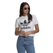 Iconische Trefoil Logo Tee Adidas , White , Dames