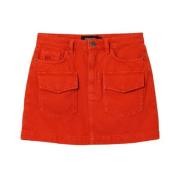 Short Skirts Desigual , Red , Dames