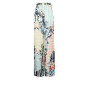 Palazzo broek met barokprint Balmain , Multicolor , Dames