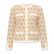 Gepersonaliseerde cardigan Tory Burch , Beige , Dames