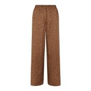 Loose Camel Print Broek LauRie , Brown , Dames