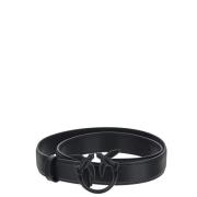 Love Birds Leren Riem Pinko , Black , Dames