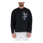 Dizzy Crewneck Sweatshirt Domrebel , Black , Heren