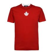 Katoenen T-Shirt Dsquared2 , Red , Heren