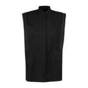 Zwarte Ss22 Dameskleding Shirts Dondup , Black , Dames