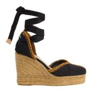 Espadrilles MET Sleehak Castañer , Black , Dames