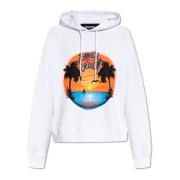 Bedrukte hoodie Dsquared2 , White , Dames