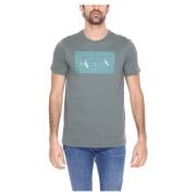 Heren Katoen Lente/Zomer T-Shirt Armani Exchange , Green , Heren