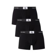 Heren Boxershorts 3-Pack Katoen Calvin Klein , Black , Heren