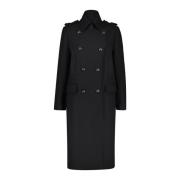 Double-Breasted Coats Drykorn , Black , Dames