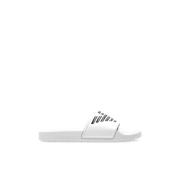 Slippers met logo Emporio Armani , White , Heren