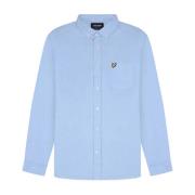 Geweven Oxford Overhemd Lyle & Scott , Blue , Heren