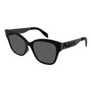 Black/Grey Sunglasses Alexander McQueen , Black , Dames