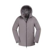 Acqua Line Parka met ganzendonsvulling Moorer , Gray , Heren