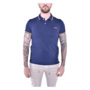 Maritime Blue Katoen Elastaan Polo Woolrich , Blue , Heren