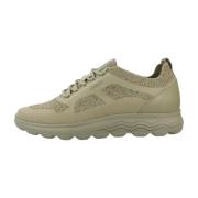 Stijlvolle Casual Sneakers voor Vrouwen Geox , Green , Dames