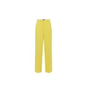 Straight Leg Wide Leg Trousers Yellow Elisabetta Franchi , Yellow , Da...