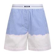 Short Shorts Msgm , Blue , Dames