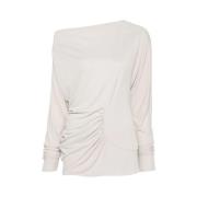 Long Sleeve Tops Khaite , White , Dames