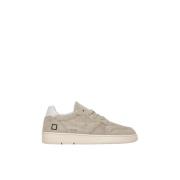 Beige Suede Court Sneakers D.a.t.e. , Beige , Heren