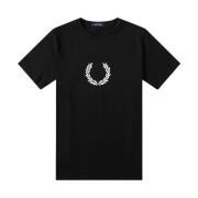 T-Shirts Fred Perry , Black , Heren