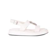 Flat Sandals Loriblu , White , Dames