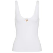 VGold Mouwloze Top Valentino , White , Dames